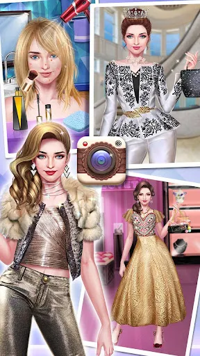 Capturas de tela do Makeup Cover Star: fashion diy