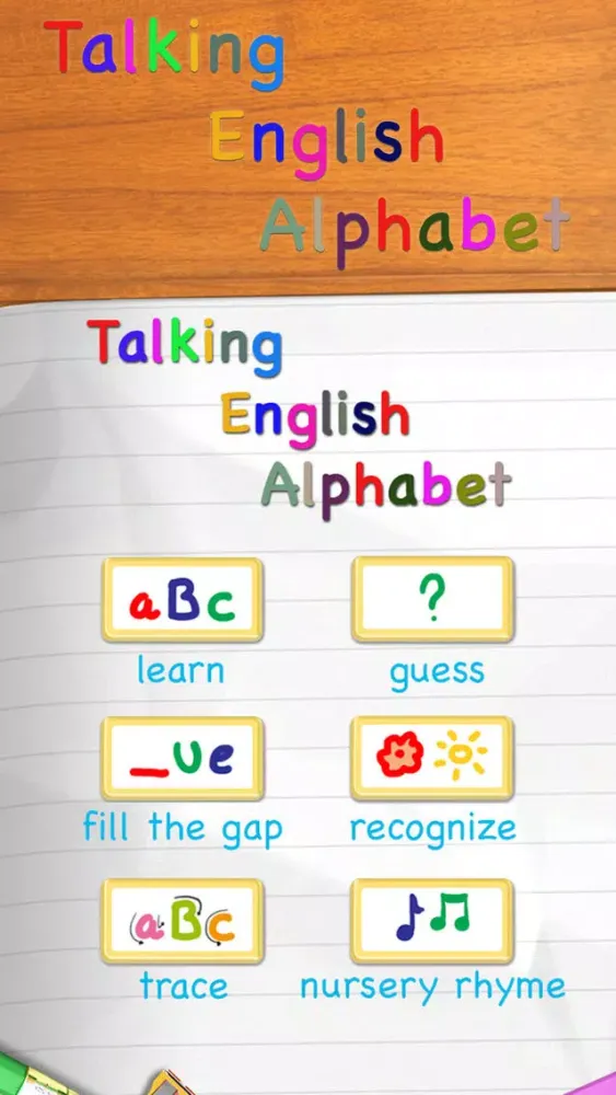 Скриншоты Talking English Alphabet Free