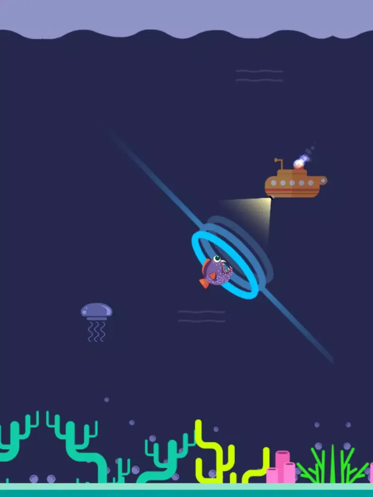 Capturas de tela do Fishy Rides - One Tap Fun iPad 