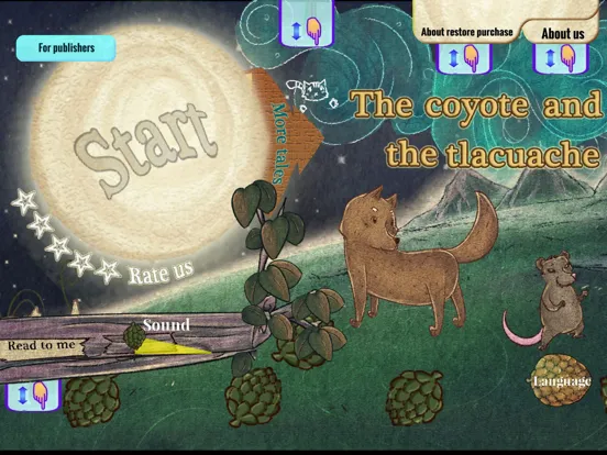 The coyote and the tlacuache iPad  Screenshots
