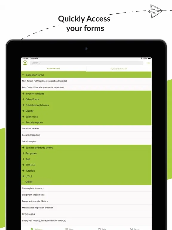 ภาพหน้าจอของ Kizeo Forms, Mobile forms iPad 