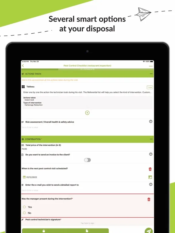 ภาพหน้าจอของ Kizeo Forms, Mobile forms iPad 