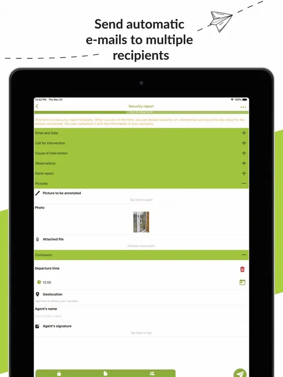 ภาพหน้าจอของ Kizeo Forms, Mobile forms iPad 