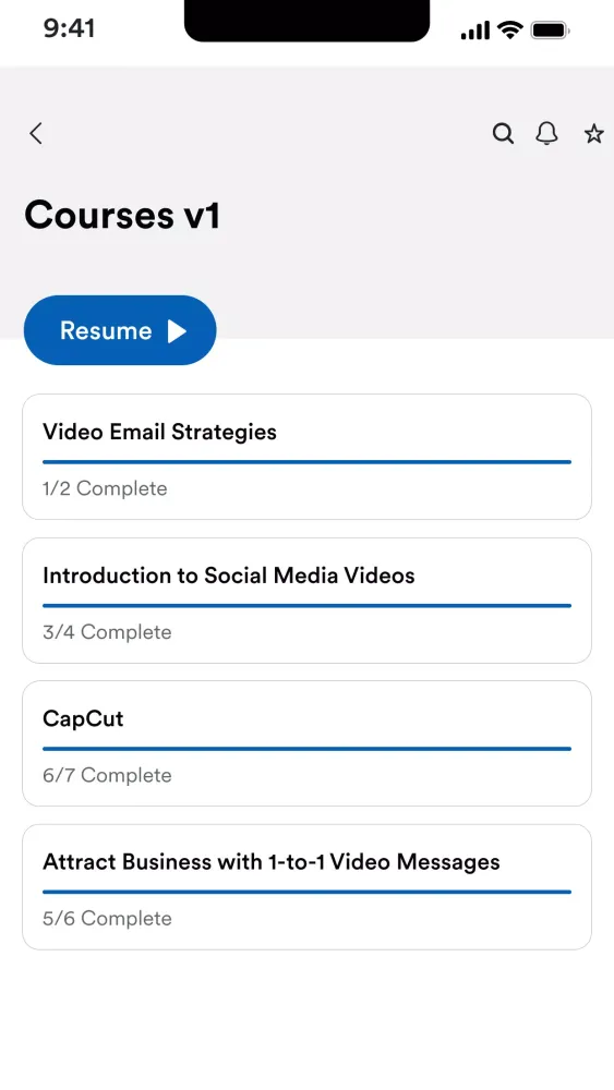 Capturas de pantalla de Business Video School