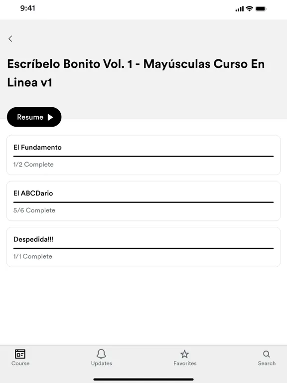 Zrzuty ekranu Escríbelo Bonito iPad 
