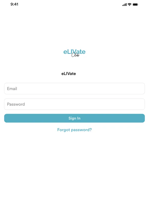 eLIVate Club iPad Screenshots