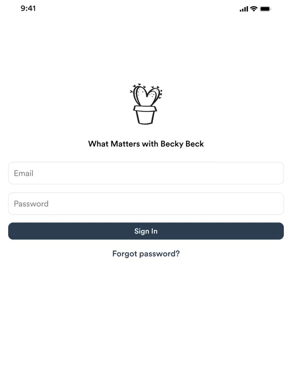 Ảnh chụp màn hình của What Matters iPad