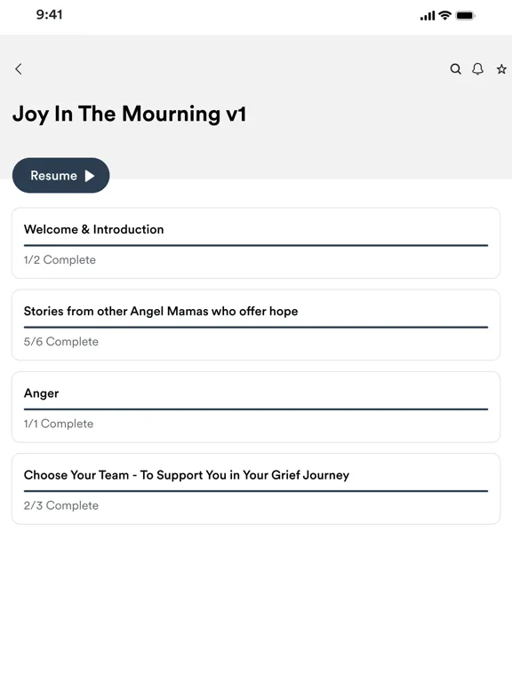 Ảnh chụp màn hình của What Matters iPad