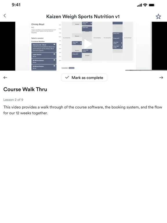 Kaizen Life Nutrition iPad  स्क्रीनशॉट