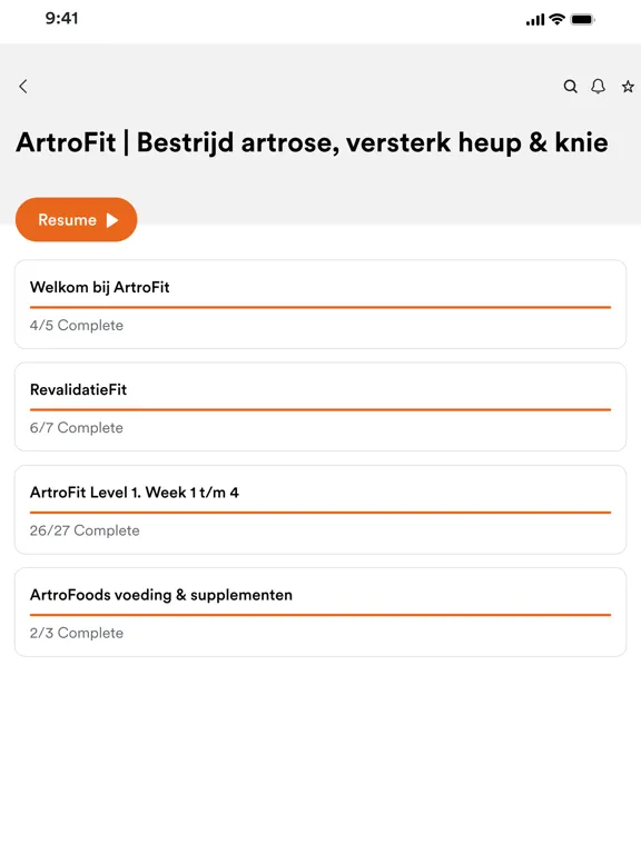BAM Bewegen Als Medicijn iPad  Screenshots