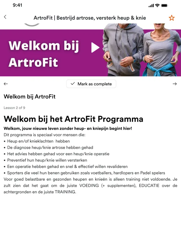 BAM Bewegen Als Medicijn iPad  Screenshots