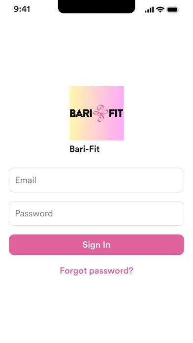 Captures d'écran de Bari-Fit