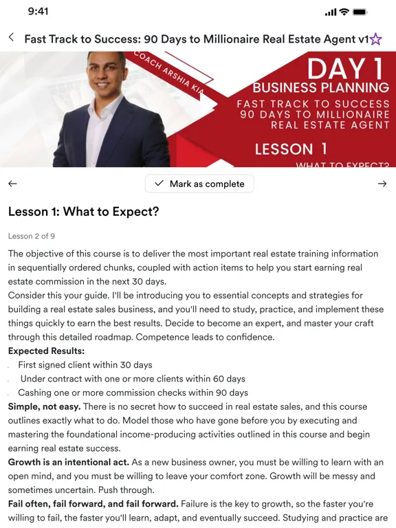 Productivity Coaching iPad  Screenshots