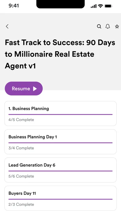 Productivity Coaching Screenshots