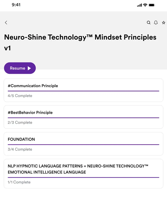 Neuro-Shine Technology iPad 应用截图