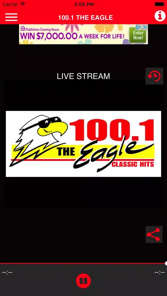 Скриншоты KJBI FM 100.1 The Eagle