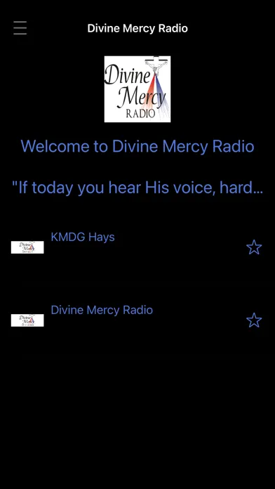 Divine Mercy Radio. Ekran Görüntüleri