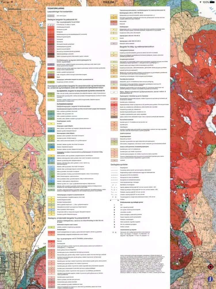 Capturas de pantalla de Norges Geologi iPad 