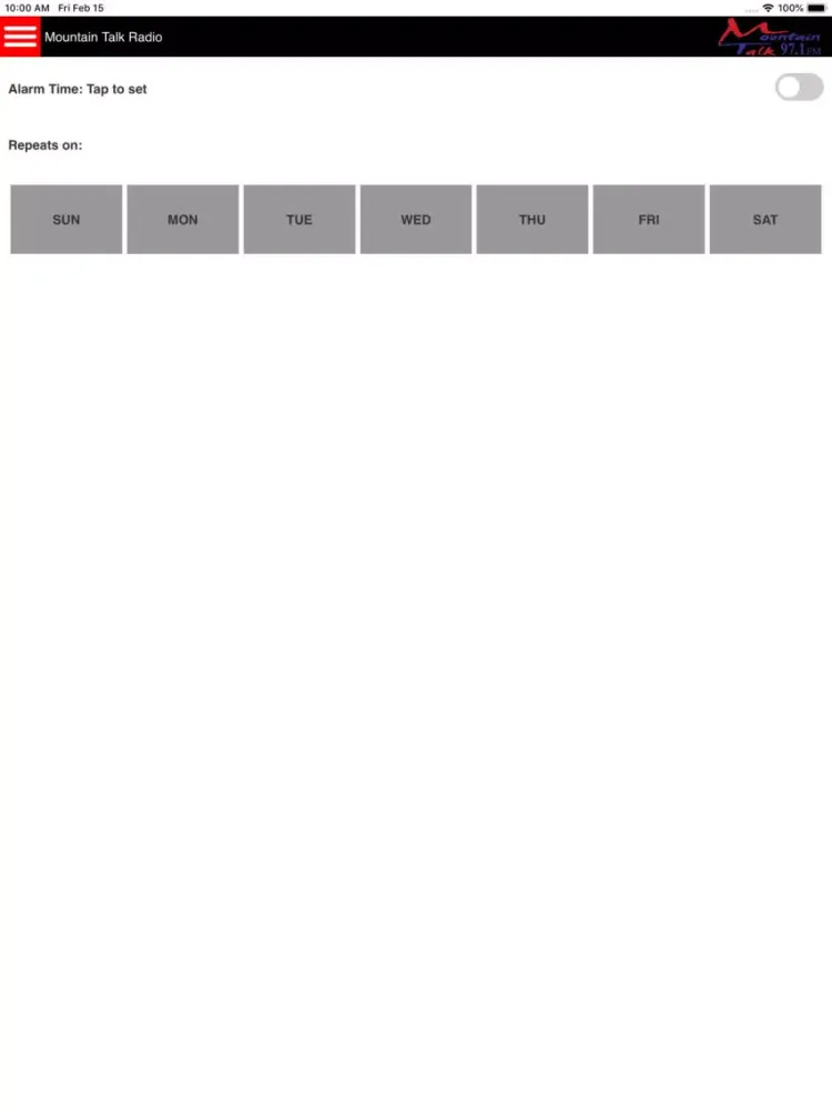 Screenshot di Mountain Talk 97.1 FM iPad 