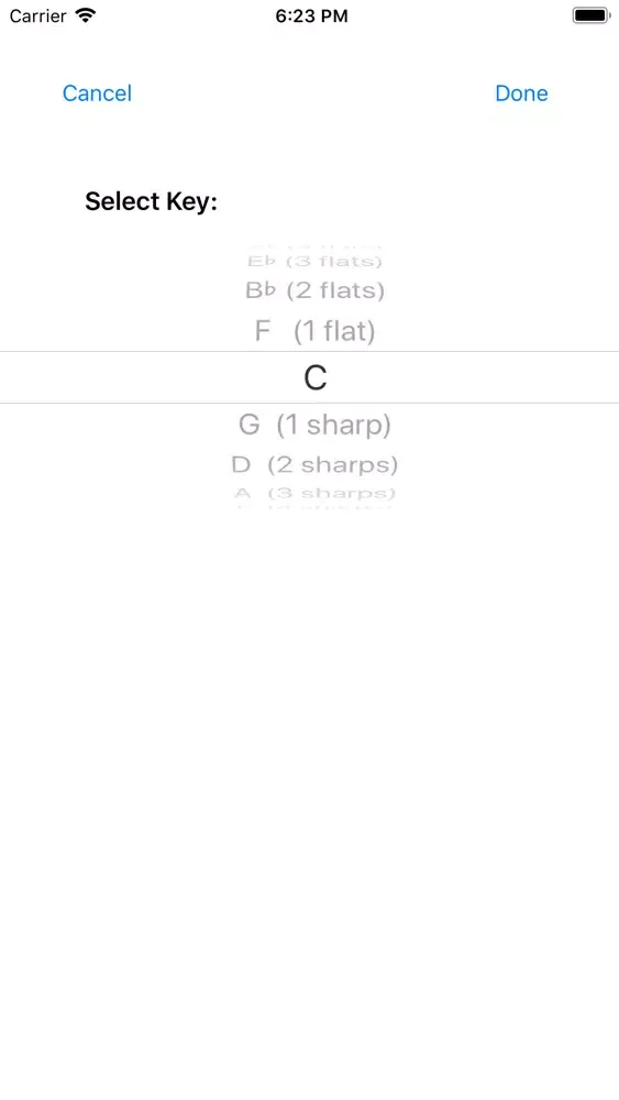 Capturas de tela do Circle of 5ths/4ths