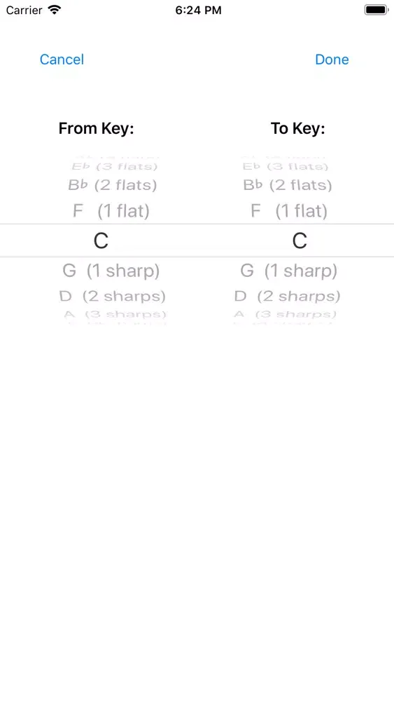 Capturas de tela do Circle of 5ths/4ths
