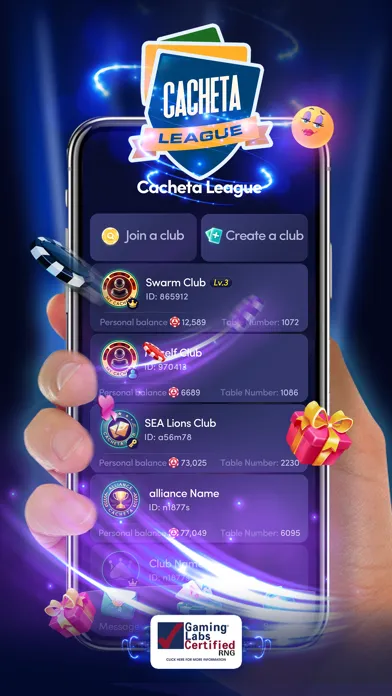 Zrzuty ekranu Cacheta League