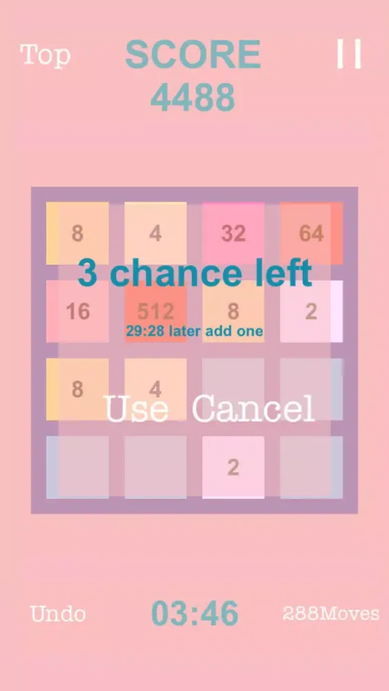 Captures d'écran de 2048~ No ads! Auto save! Can undo!