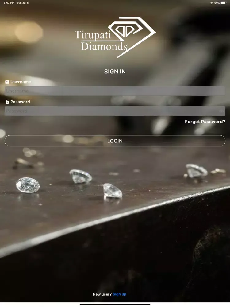 Tirupati Diamonds iPad  Screenshots