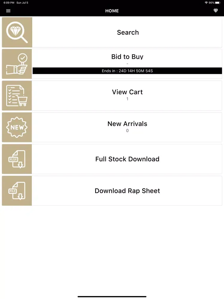Tirupati Diamonds iPad  Screenshots