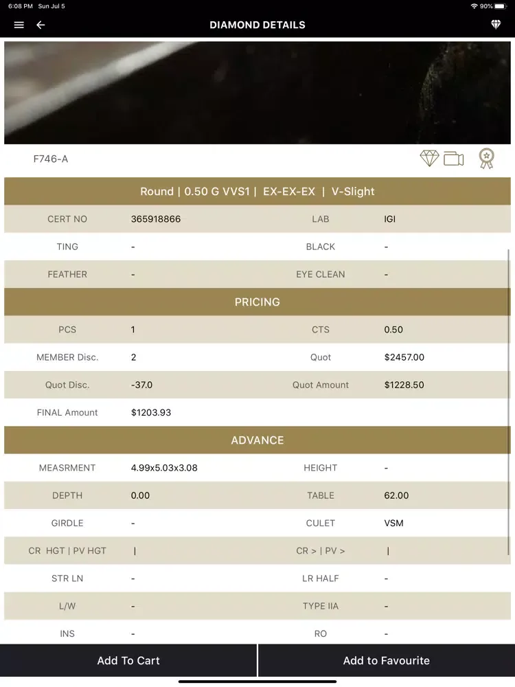 Tirupati Diamonds iPad  Screenshots