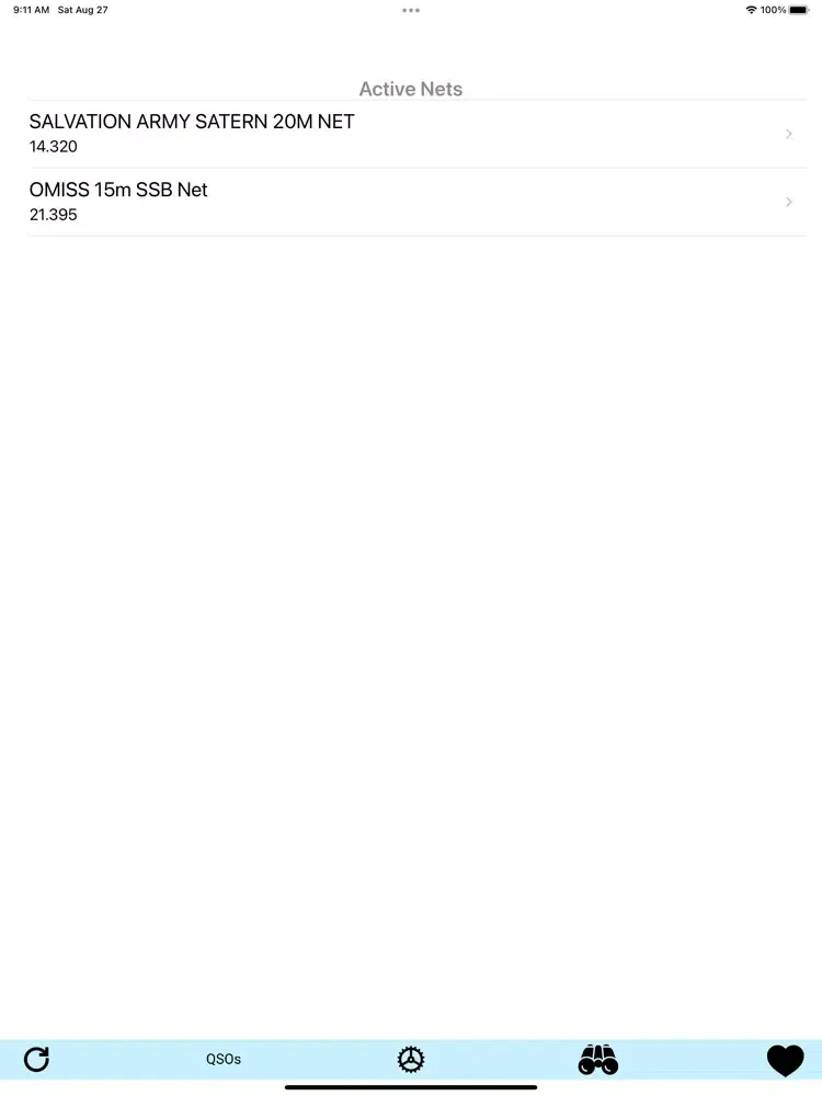 Tangkapan layar HF NetMonitor iPad 