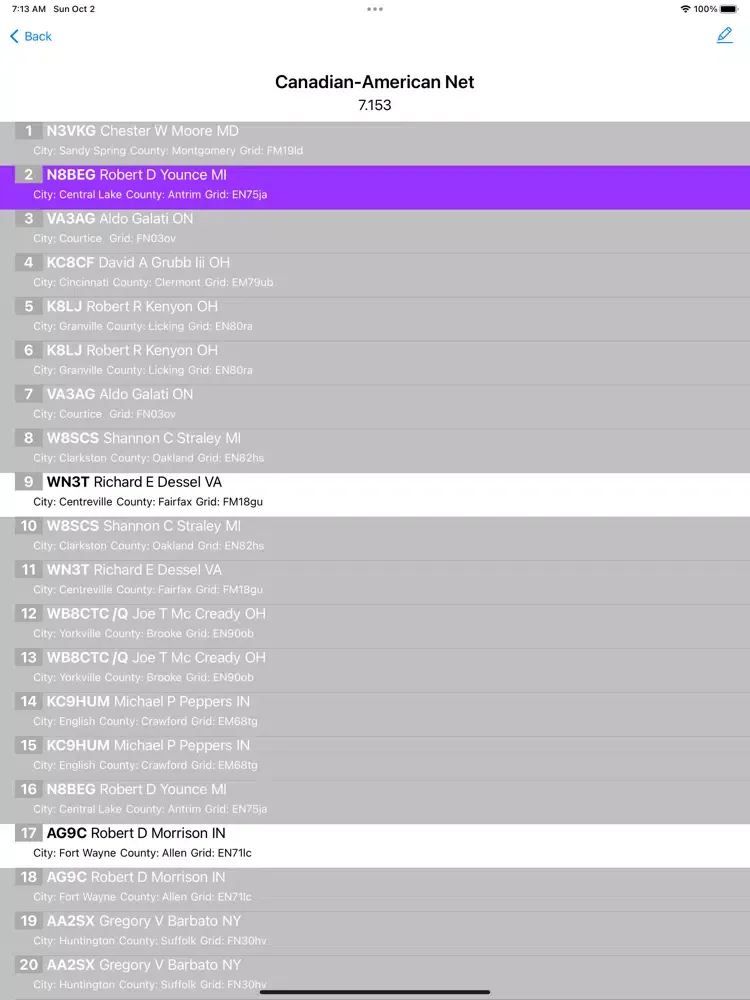 Tangkapan layar HF NetMonitor iPad 
