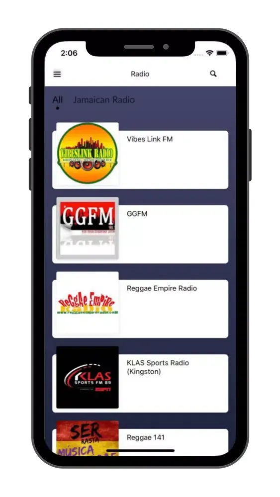 Captures d'écran de Jamaican Radio AM FM