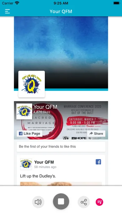 Zrzuty ekranu Your QFM