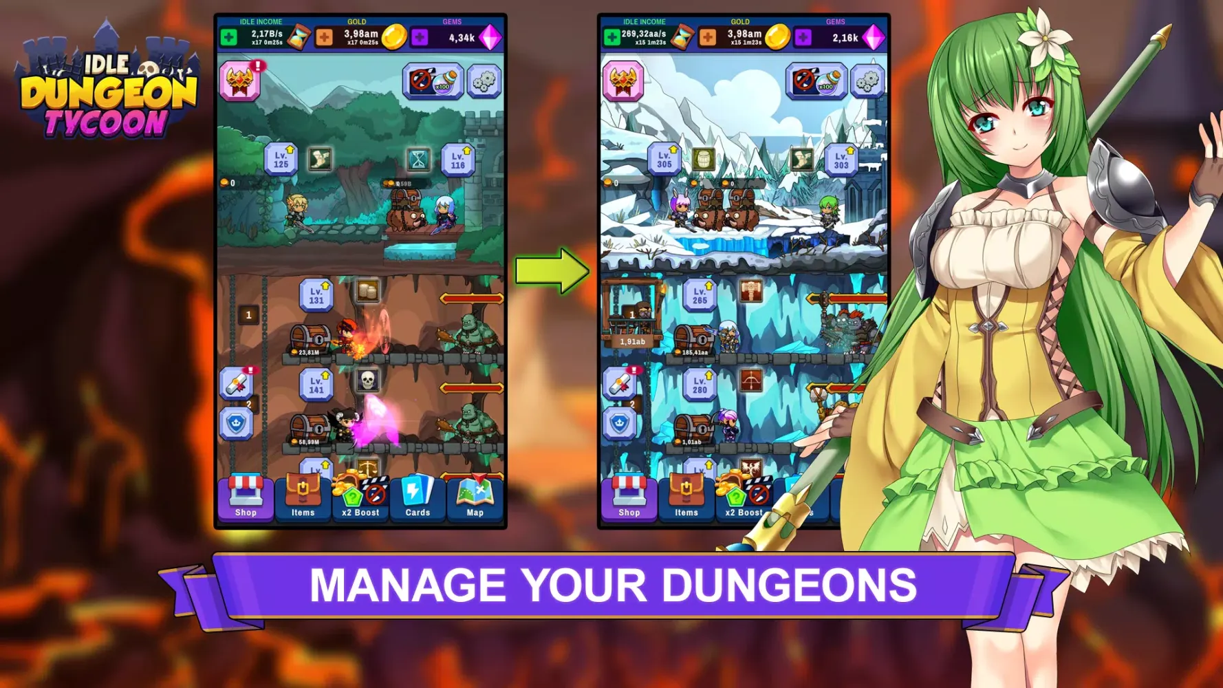 Zrzuty ekranu Idle Dungeon Tycoon