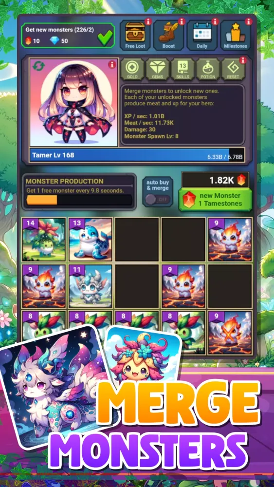 Idle Monster Tamer应用截图