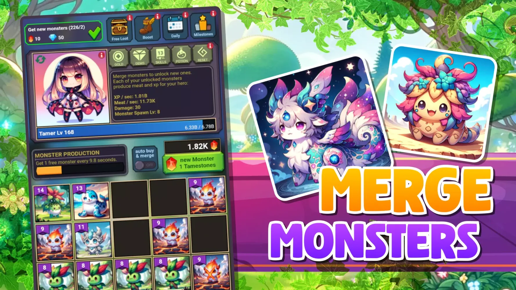 Idle Monster Tamer应用截图
