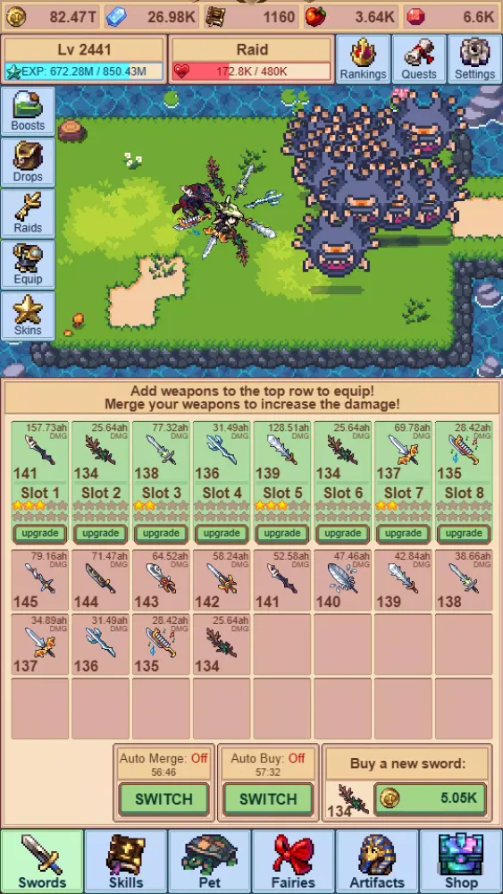 Screenshot di Idle Sword Master