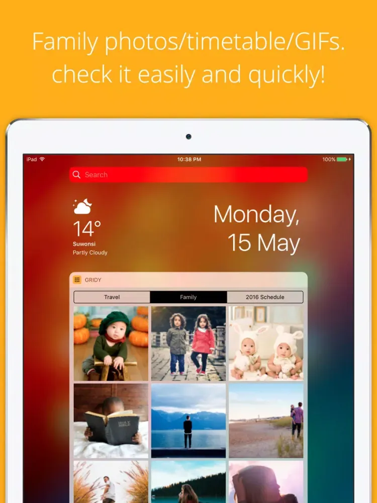 Capturas de pantalla de GRIDy - Photo Widget : GIF iPad 