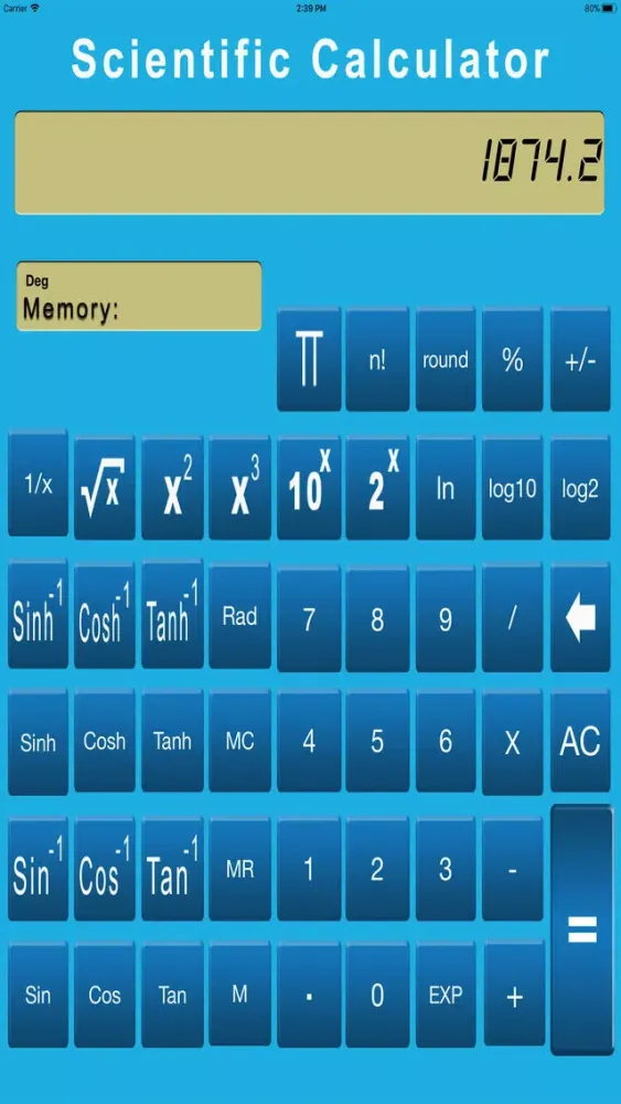 Scientific Calculator Easy Screenshots