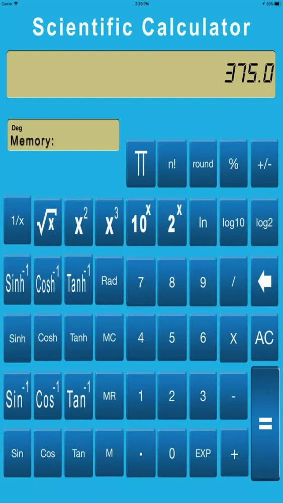 Scientific Calculator Easy Screenshots