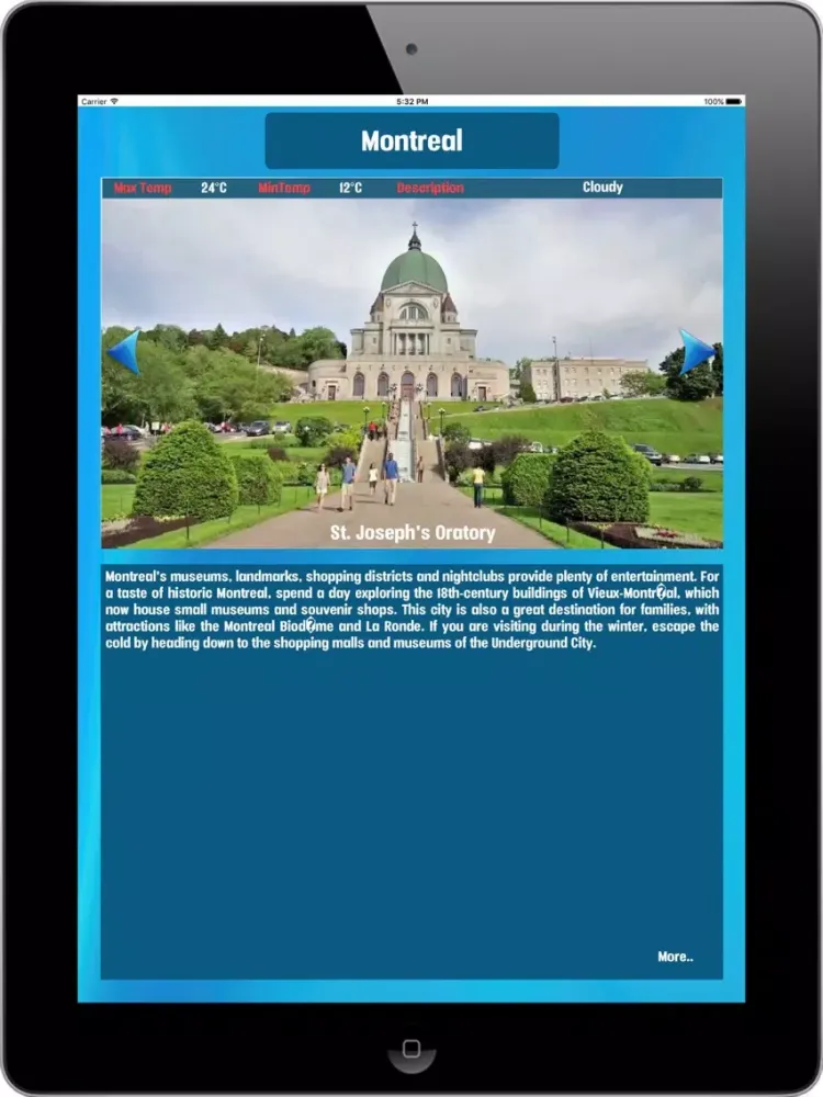Montreal Canada, Tourist Attractions around City iPad  سکرین شاٹس