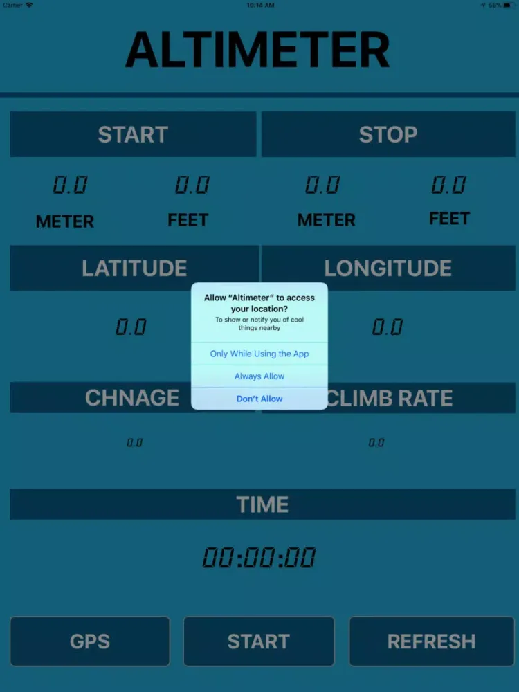 Tangkapan layar Altimeter - The Measure iPad 