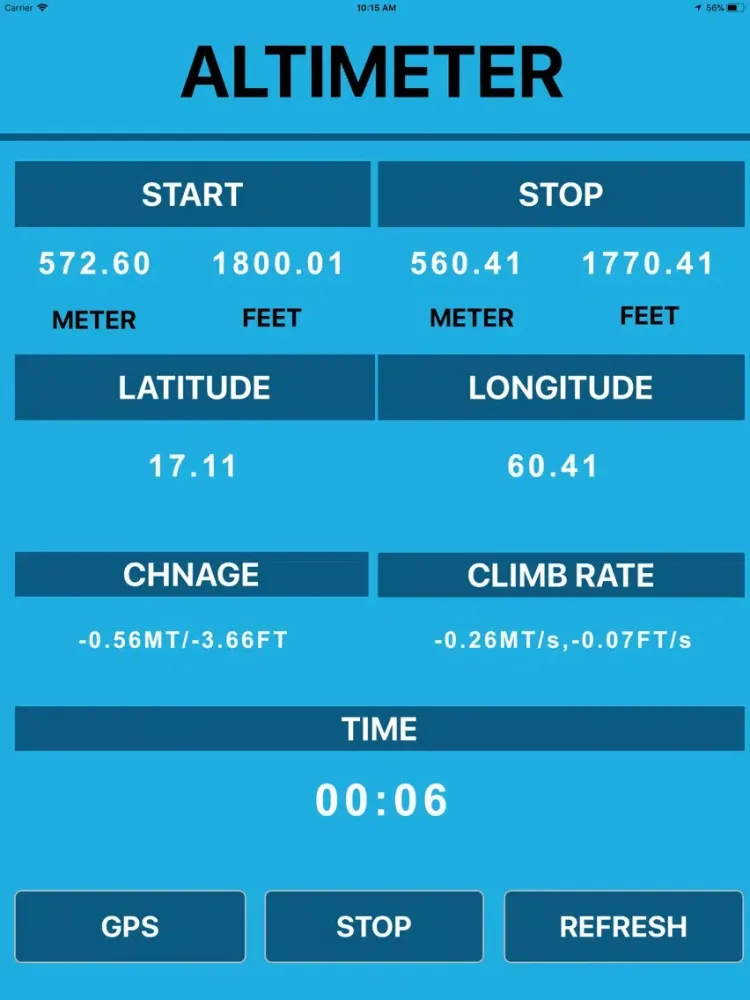 Tangkapan layar Altimeter - The Measure iPad 