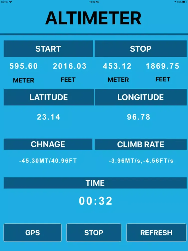 Tangkapan layar Altimeter - The Measure iPad 