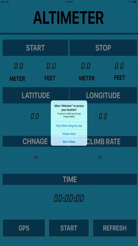 Tangkapan layar Altimeter - The Measure