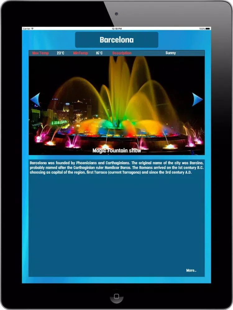 Barcelona Tourist Attraction around the City iPad  স্ক্রিনশট