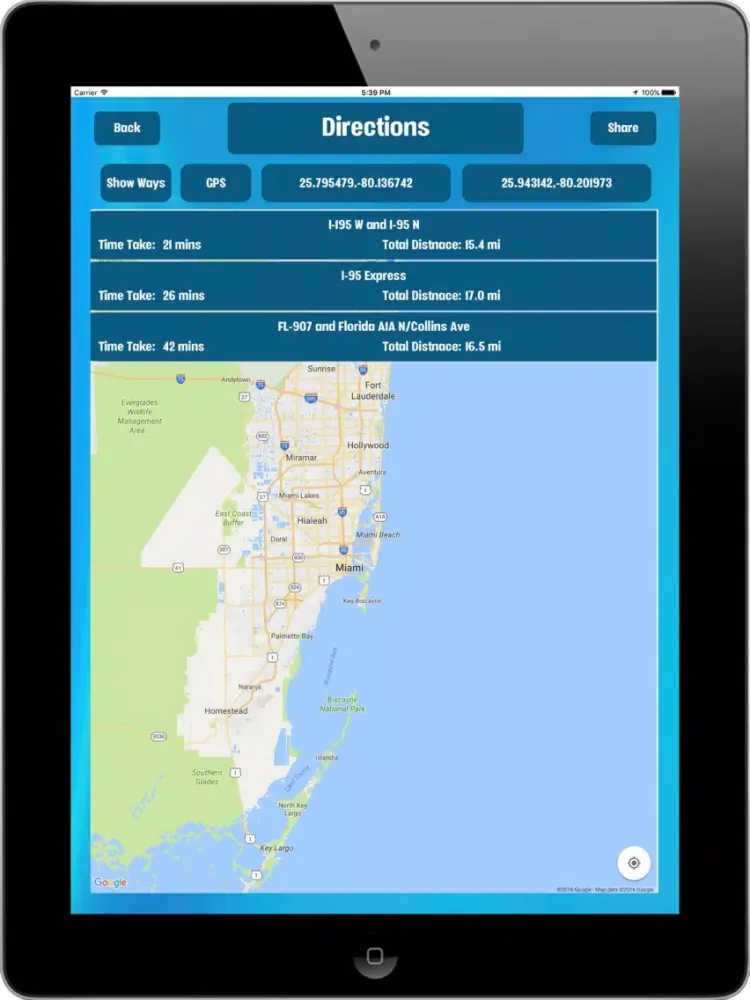 Zrzuty ekranu Miami FL USA, Tourist Attractions around the City iPad 