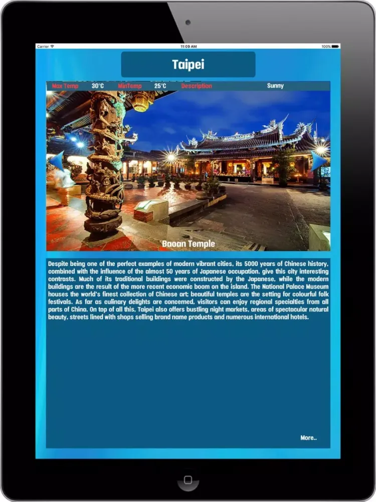 Taipei China Tourist Attractions around the City iPad  Ekran Görüntüleri