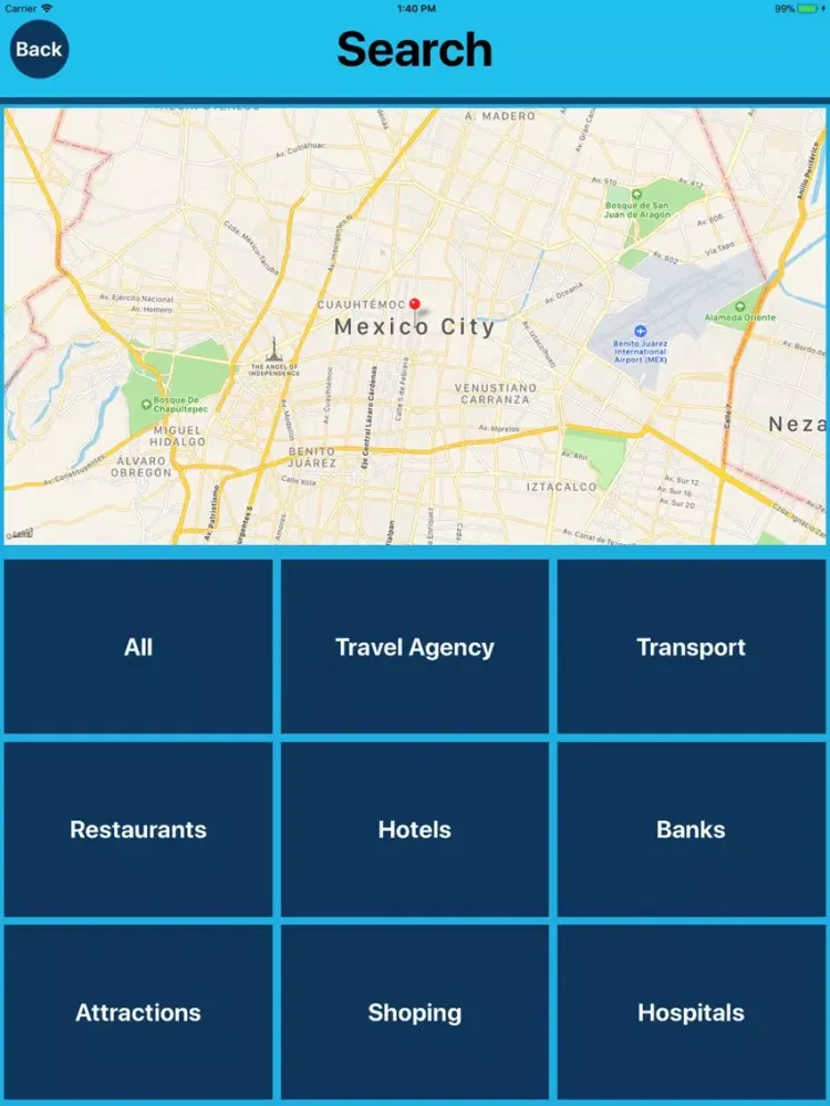 Mexico City Tourist Places iPad 应用截图